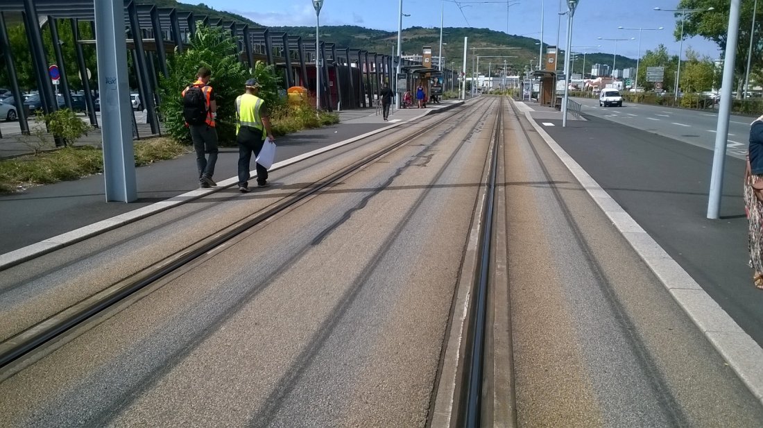 Tram de Clermont - Diagnostic initial des plateforme et appareils de voie - 2016