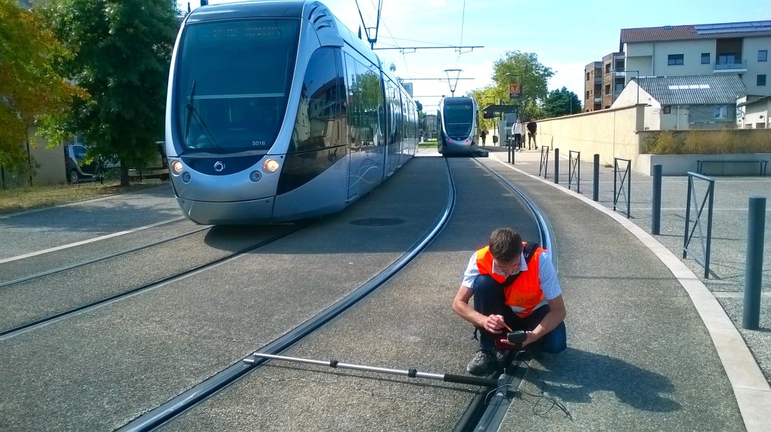 Tram de Toulouse - Expertise de l'usure des rails en courbe - 2016