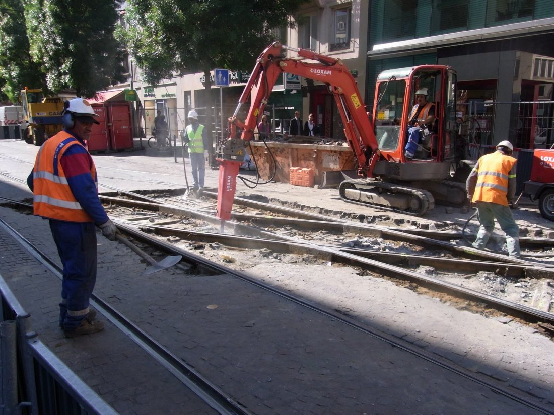 Tram de Strasbourg - Rénovation des voies de plusieurs secteurs du réseau - 2010-2015