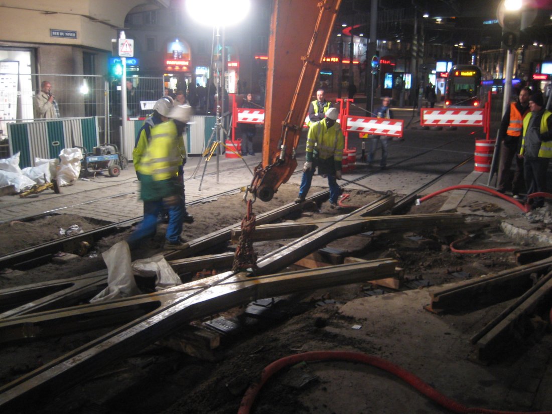 Tram de Strasbourg - Rénovation des voies de plusieurs secteurs du réseau - 2010-2015