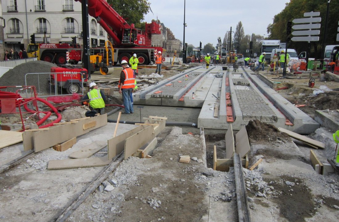 Tram de Nantes - Réfection et modernisation de nombreux secteurs du réseau - 2010-2017