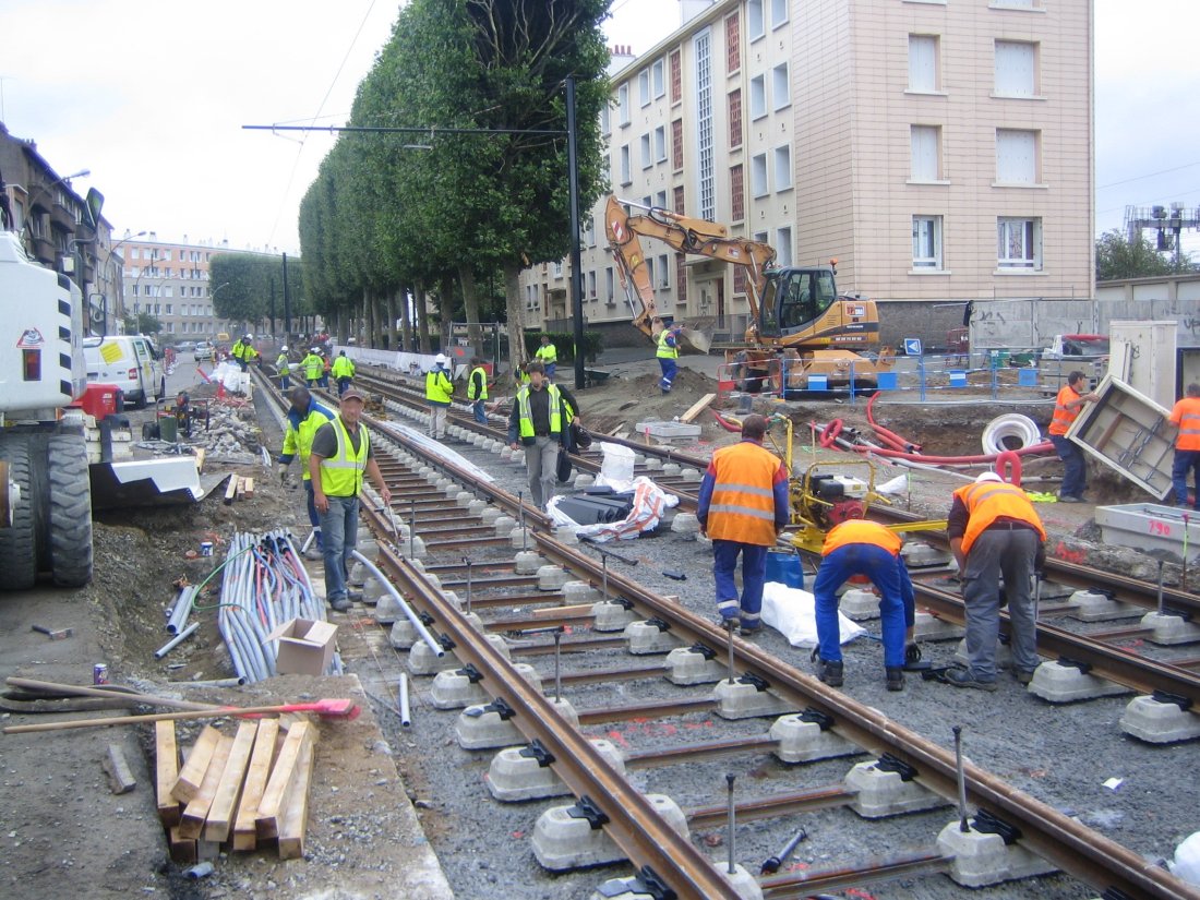 Moutonnerie 2011 - Reconstruction de la plateforme et des voies