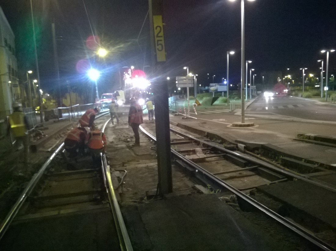 L2 Sud 2014 - Renouvellement de rail en nuit longue