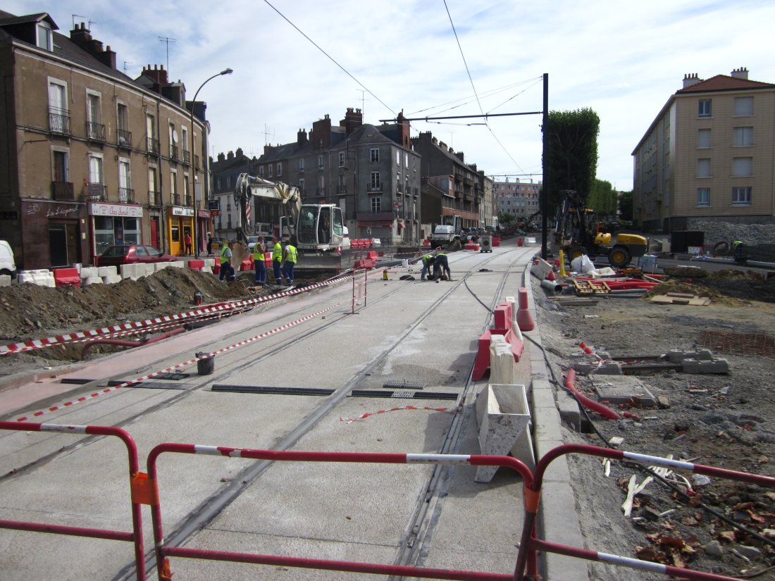 Moutonnerie 2011 - Réalisation des revêtements de carrefour et nouvelle station